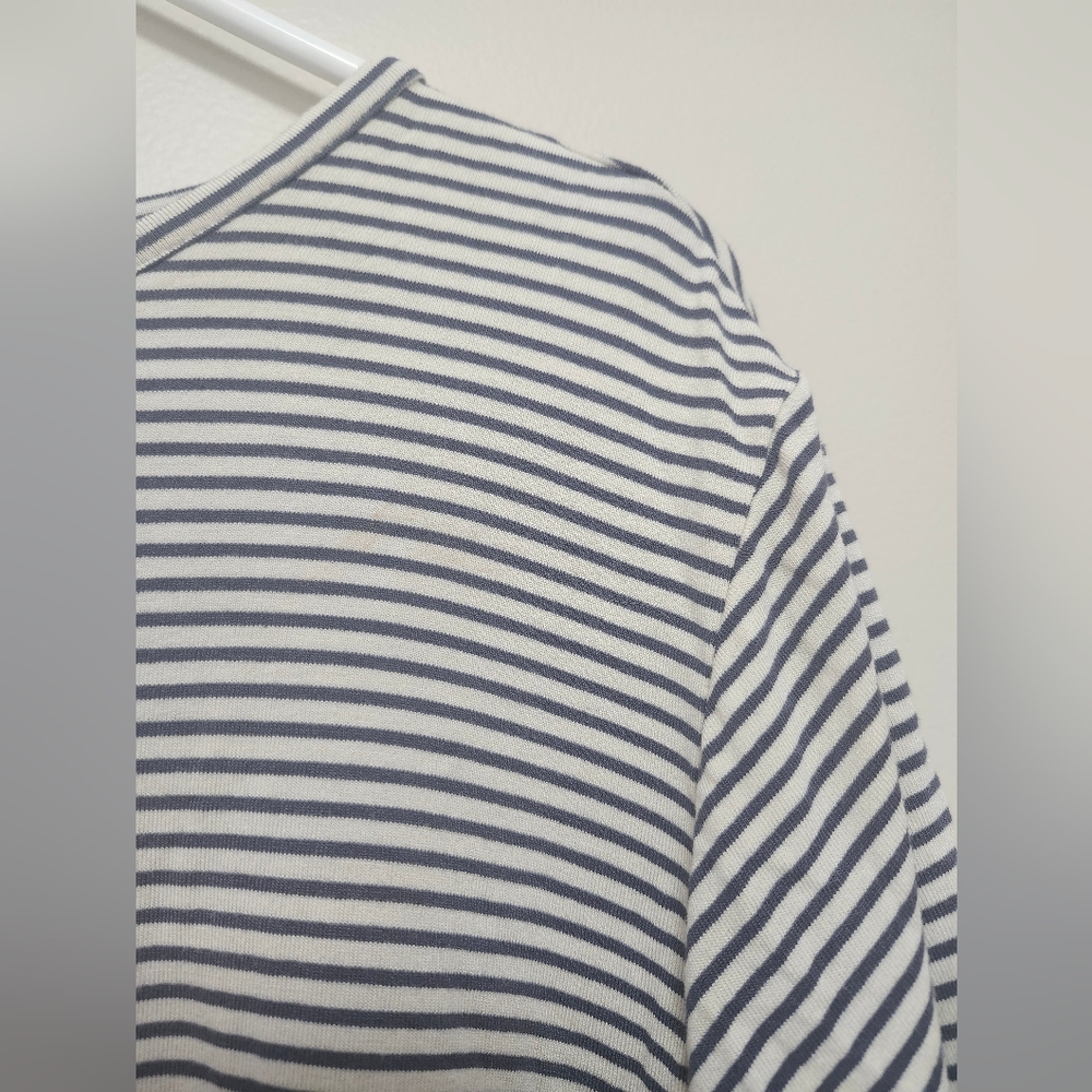 Old Navy Luxe Short Sleeve T-Shirt Bundle Navy Floral Navy Stripes Womens 2x - Picture 8 of 8